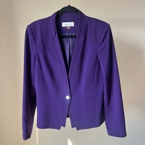 Calvin Klein Women's Deep Purple Blazer